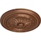 Ekena Millwork Chester Ceiling Medallion (Fits Canopies up to 2 1/4"), 15 3/4"OD x 1 7/8"P, Polished Copper CM15CHPOS - alternate 2